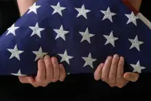 Folded American Flag