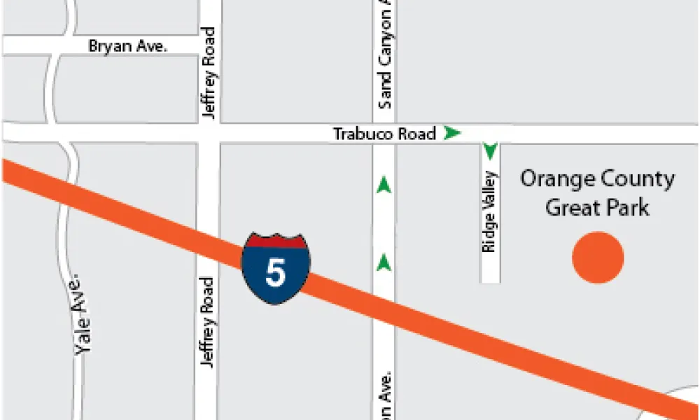 OCGP Trabuco Alternate Entrance Map