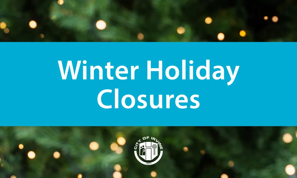 sign that reads winter holiday closures