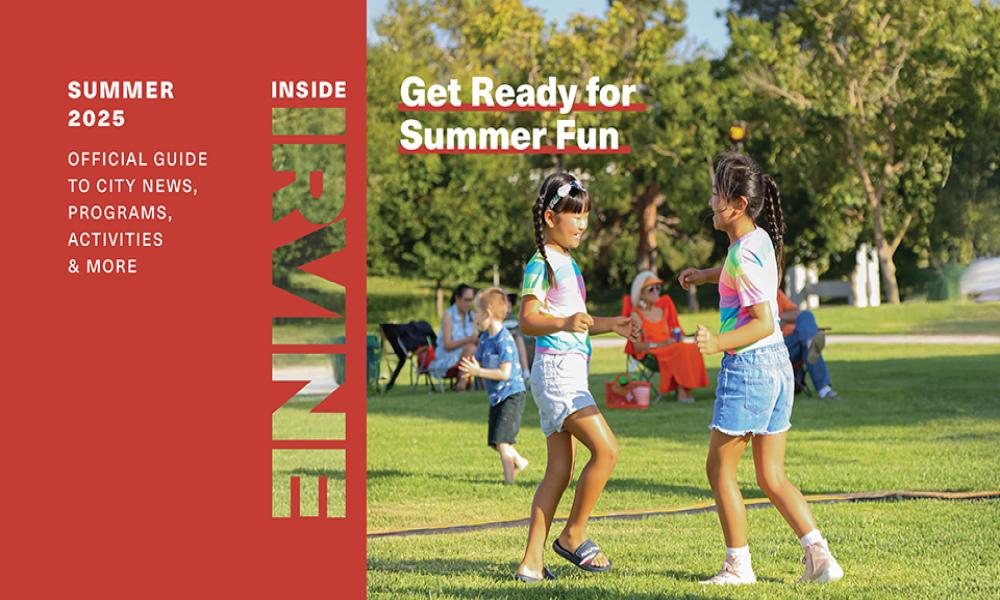 photo of magazine cover with children playing outside with the words "Get Ready for Summer Fun" as the subtitle of the magazine. 