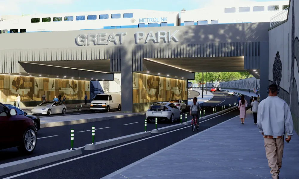 Marine Way Undercrossing & Extension Project Rendering