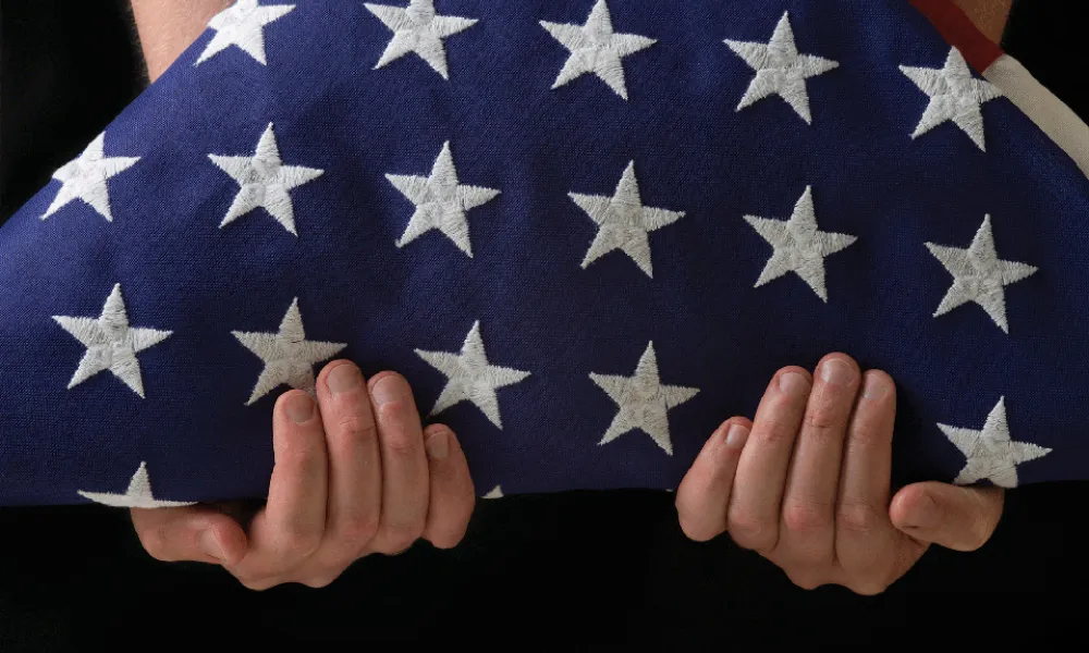 Folded American Flag