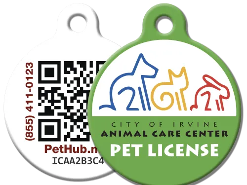 Animal Care Center Pet License tag