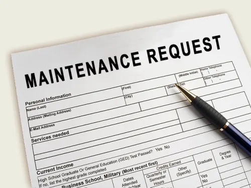 maintenance request form